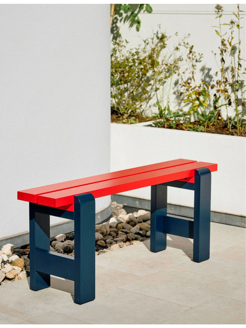 HAY Weekday Bench Duo 111 steel pinewood bench 111cm (British brand)
