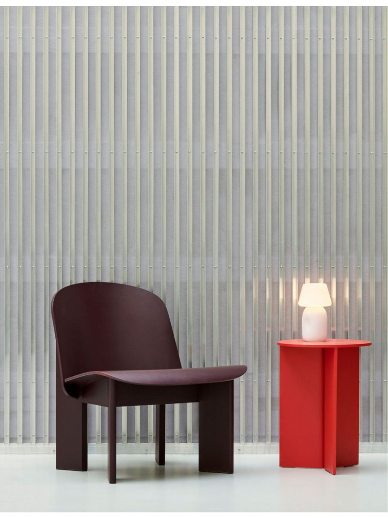 HAY slit round powder-coated steel side table 35cm, UK version