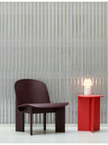 HAY slit round powder-coated steel side table 35cm, UK version