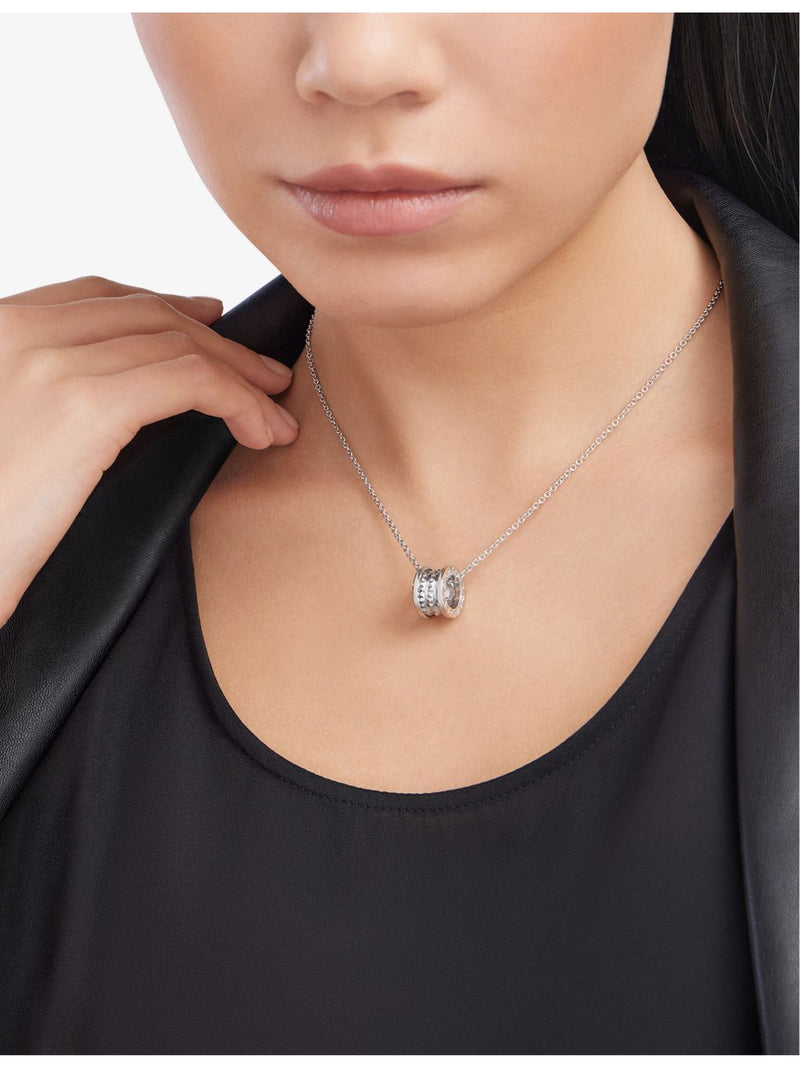Bvlgari sterling silver necklace with Save the Children pendant, UK version