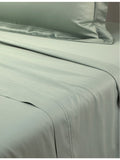 Yves Delorme bordered cotton double flat sheet, imported from the UK