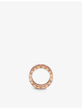 Bvlgari B.zero1 18ct rose-gold diamond ring 0.45ct (British brand)