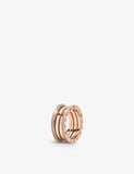 Bvlgari B.zero1 18ct Rose-Gold and 0.45ct Brilliant-Cut Diamond Ring