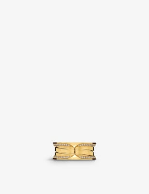 Bvlgari B.zero1 18ct Yellow-Gold and 0.47ct Brilliant-Cut Diamond Ring