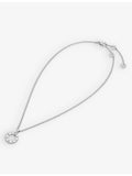 Bvlgari pendant necklace white gold diamond 0.09ct, imported from the UK