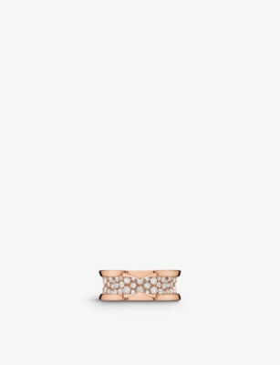Bvlgari B.zero1 18ct Rose-gold and 1.63ct Brilliant-cut Diamond Ring