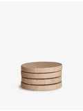 Soho Home Baylis travertine coasters set of four, imported from the UK