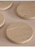 Soho Home Baylis travertine coasters set of four, imported from the UK