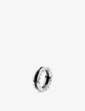 Bvlgari Save the Children One-Band Sterling Silver and Black Ceramic Ring
