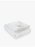 The White Company pom-pom embellished cotton bed throw, UK version