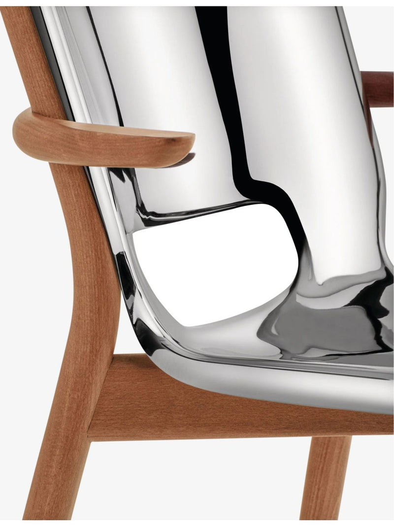 Alessi Monoshell mirrored-steel chair 81cm (British brand)