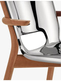 Alessi Monoshell mirrored-steel chair 81cm (British brand)
