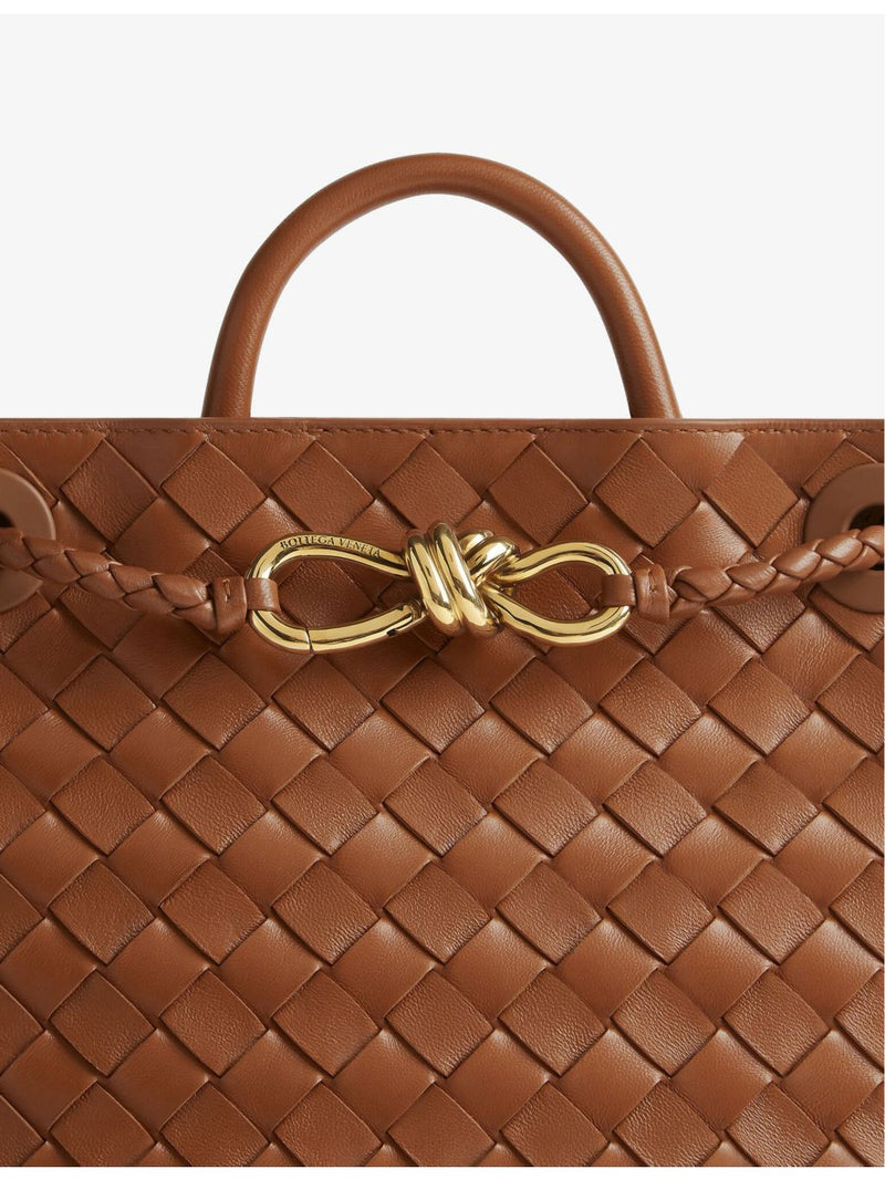 Bottega Veneta Andiamo small top-handle leather bag (British brand)