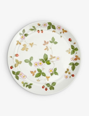 Wedgwood Wild Strawberry bone-china plate 27cm, UK version