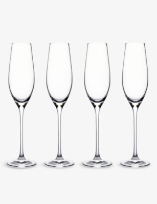 Waterford crystal champagne flutes set of four - British product