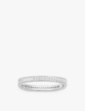 APM Monaco Pavé-encrusted Sterling-silver and Zirconia Bangle