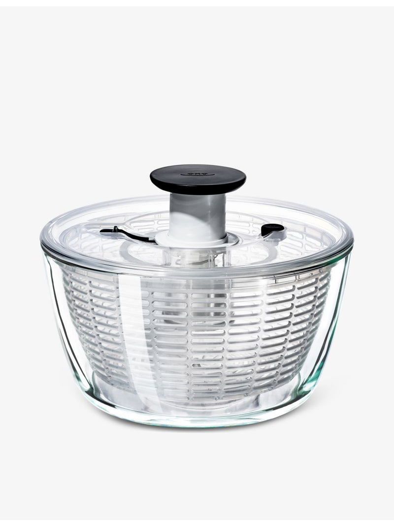 Oxo Good Grips salad spinner with glass basket - British product