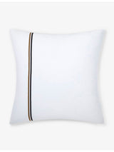 selfridges BOSS Blinea Stripe-Print Cotton Pillowcase 65cm x 65cm- Buy online at McGrocer
