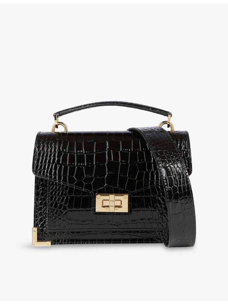 The Kooples small Emily crocodile-effect leather cross-body bag, UK version