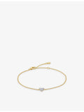 Monica Vinader 1.41ct diamond bracelet 18ct yellow gold-plated vermeil, UK version