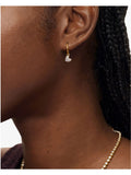 Monica Vinader lab-grown diamond huggie earrings heart charm - British product