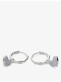 Monica Vinader huggie earrings with 1.7ct diamond heart charm - British product