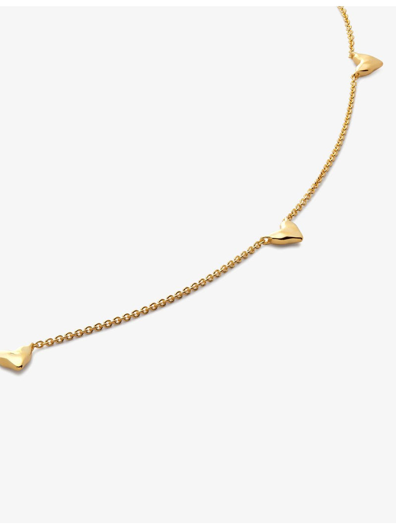 Monica Vinader necklace heart charm 16-18 inch - British product