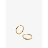 selfridges Monica Vinader Essential Click Large 18ct Gold-Plated Vermeil Sterling-Silver Hoop Earrings- Buy online at McGrocer