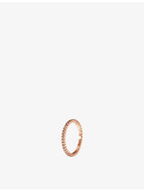 selfridges Van Cleef & Arpels Perlée Pearls Small Motif 18ct Rose Gold Ring- Buy online at McGrocer