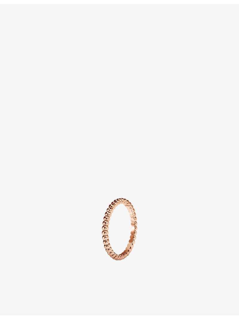 Van Cleef & Arpels Perlée rose gold ring, imported from the UK