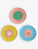 Laetitia Rouget stoneware jewellery plates set of three (British brand)