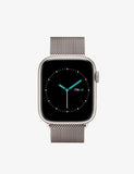 Mintapple Milanese stainless-steel watch strap 44mm in Starlight, imported from the UK