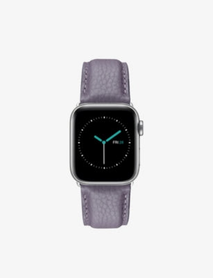 MINTAPPLE grained-leather and steel watch strap 44mm (British brand)