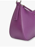 HUGO croc-embossed leather shoulder bag with logo plaque, imported from the UK