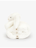 Jellycat Bashful Bunny faux-fur blanket 70cm, UK version