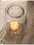 The White Company Jago medium hammered-glass tealight holder 13cm - British product