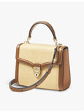 Aspinal of London Mayfair midi leather shoulder bag, imported from the UK