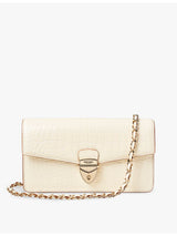 selfridges Aspinal of London Mayfair Leather Clutch- Buy online at McGrocer