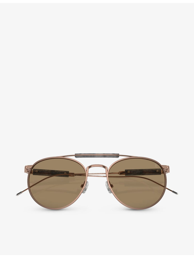 Brunello Cucinelli sunglasses Sartorial Sunset Phantos-Frame titanium - British product