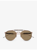 Brunello Cucinelli sunglasses Sartorial Sunset Phantos-Frame titanium - British product