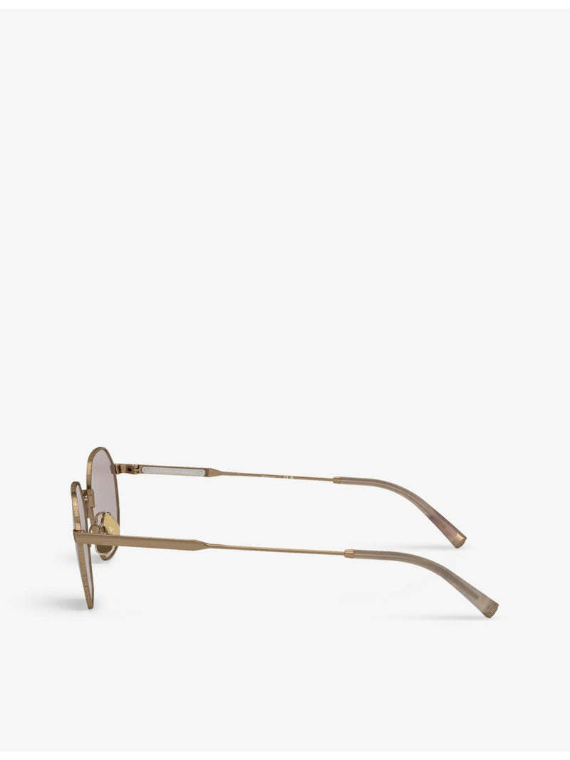 Brunello Cucinelli BC2003ST irregular-frame titanium sunglasses (British brand)
