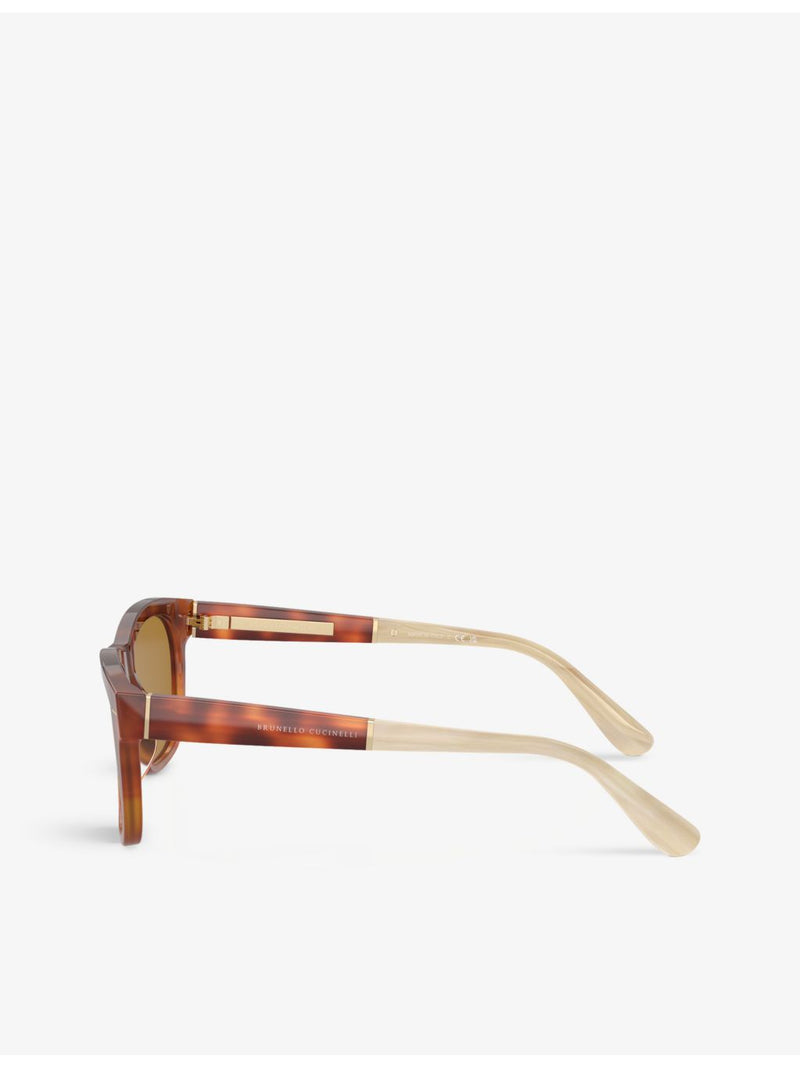Brunello Cucinelli pillow-frame acetate sunglasses BC4003S, imported from the UK