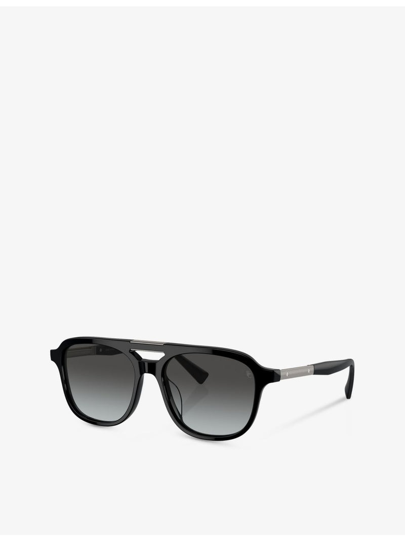 Brunello Cucinelli BC4001S square-frame acetate sunglasses, imported from the UK