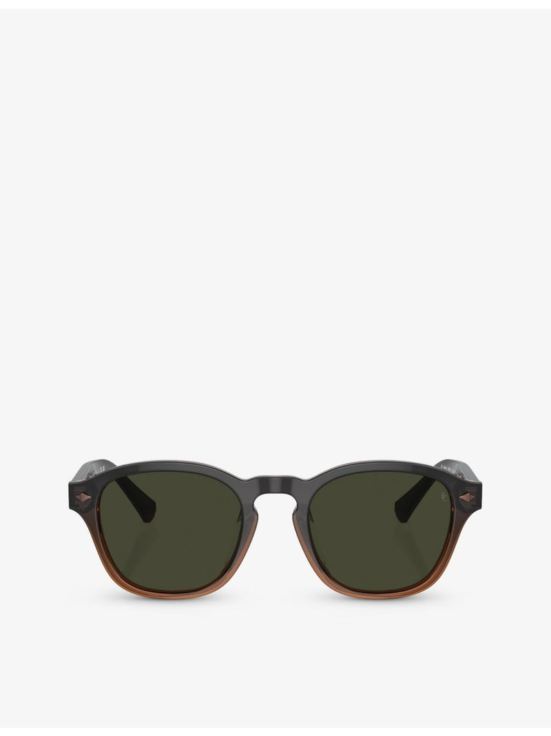 Brunello Cucinelli round-frame acetate sunglasses BC4006S (British brand)