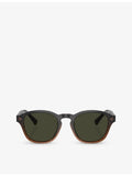Brunello Cucinelli round-frame acetate sunglasses BC4006S (British brand)