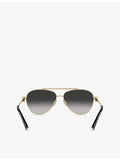 Tiffany & Co. pilot-frame steel sunglasses, imported from the UK