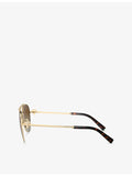 Tiffany & Co. pilot-frame steel sunglasses TF3101B, imported from the UK