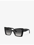 Jimmy Choo JC5001B square acetate sunglasses with stud details, UK version