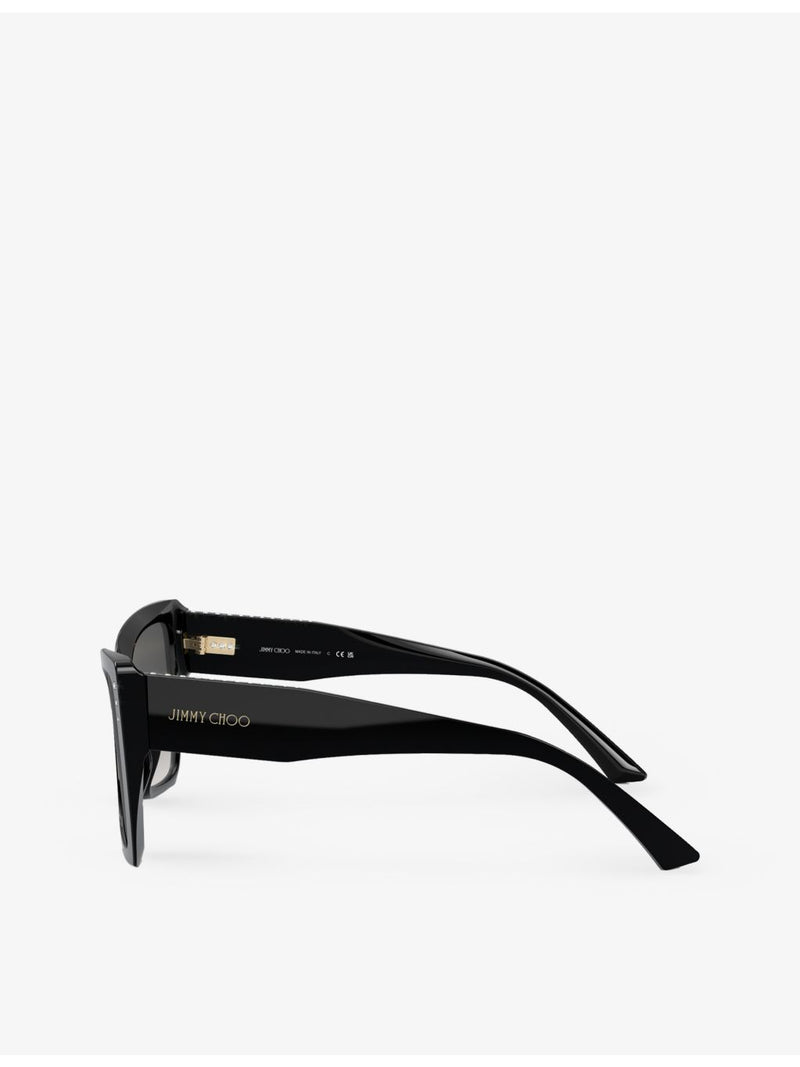 Jimmy Choo JC5001B square acetate sunglasses with stud details, UK version