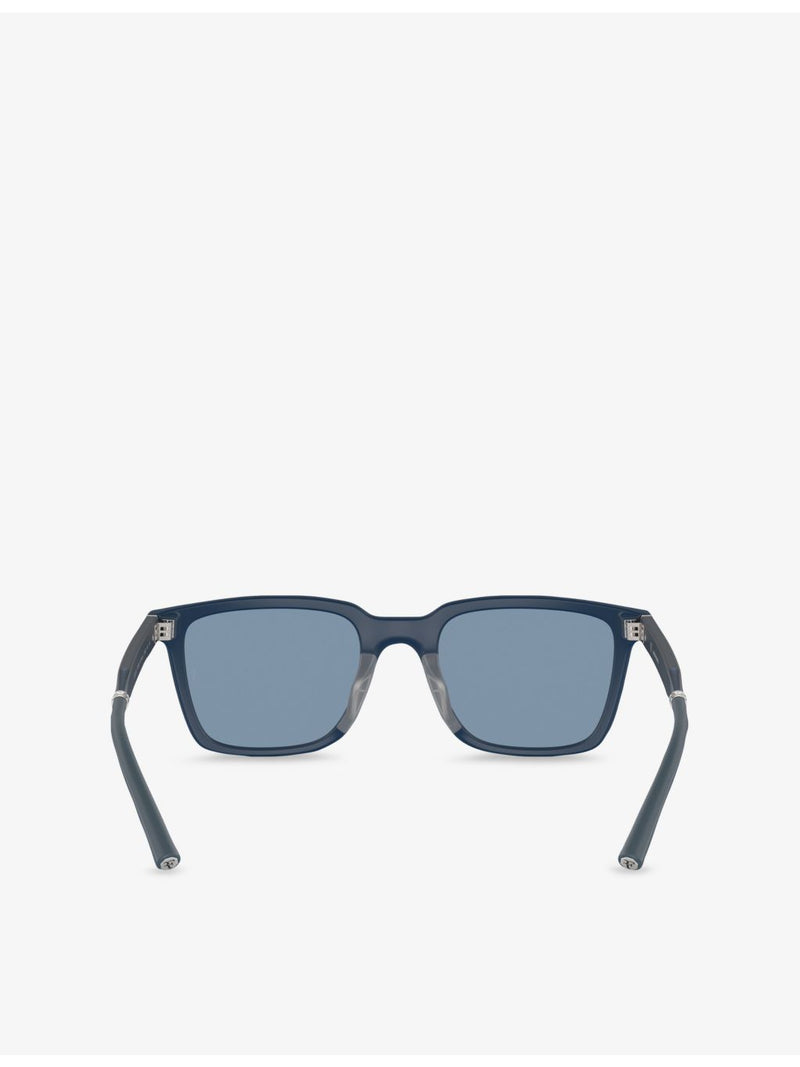 Oliver Peoples rectangle-frame acetate sunglasses, imported from the UK